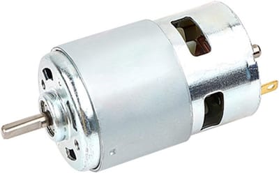 Micro DC Motor - Krachtige Motor - Doe-het-zelf Projecten - Laag Geluidsniveau - 12-24V - Zilver