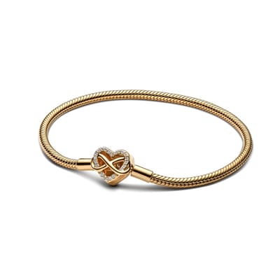 Pandora 563758C01-19 - Sparkling Infinity Heart - Armband-lengte 19 cm