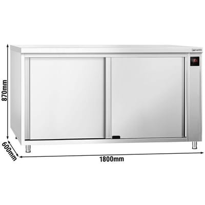 GGM Gastro Wärmeschrank PREMIUM - 1800x600mm - mit Schiebetüren - Digital