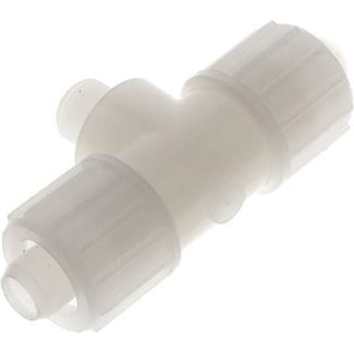 20x13mm & G3/8'' PVDF T-stuk Knelfitting Buitendraad 10bar Kunststof en Polyamide
