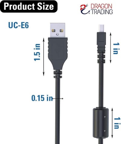 Dailygoody - Nikon Uc-E6 / Uc-E16 / Uc-E17 Usb Kabel - Vervangende