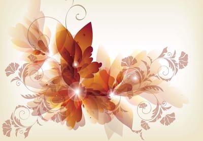 Fotobehang Flowers Abstract  | XL - 208cm x 146cm | 130g/m2 Vlies