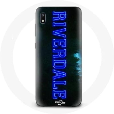 Hoesje voor Samsung Galaxy A10 Riverdale Series Logo Blauw blauw