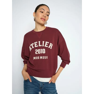 Mos Mosh 177510 278 mosmosh mmnima o-ls sweatshirt port royale