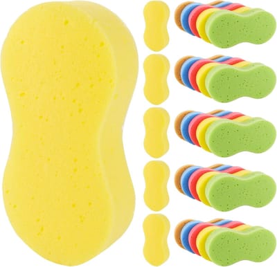 30 Stuks Grote Auto Spons - 22 x 11 x 4.5 cm - Multi Spons - Super Absorberende Auto Was Spons - Insect Spons voor Auto - Tafel Spons - Autoruiten Schoonmaak Sponges