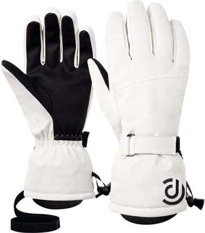 Nixnix® - Ski handschoenen - Wit - Maat XL