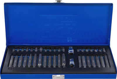 Combi-bitset 40-dlg met metalen koffer en diverse bits