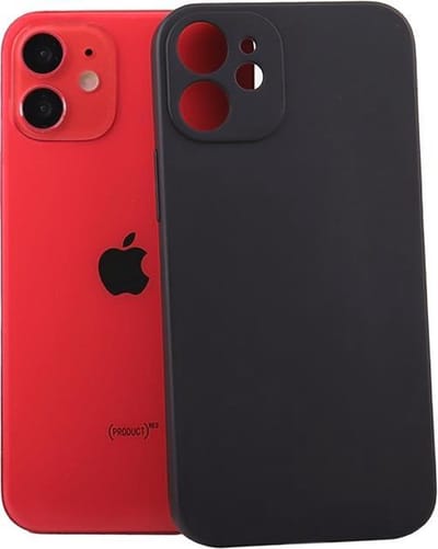 Hoesje geschikt vooriPhone 12 Mini - Case geschikt voor Apple iPhone 12 mini - Zwart