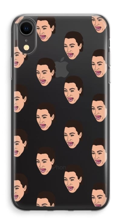 Case Company® - Hoesje geschikt voor iPhone XR hoesje - Ugly Cry Call - Soft Cover Telefoonhoesje - Bescherming aan alle Kanten en Schermrand