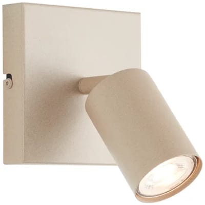 Brilliant Jello - Wandlamp - LED GU10 1x5W - 350lm - 3000K - Dimbaar - Champagne