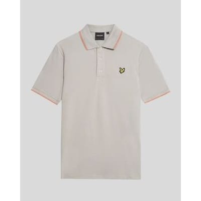 T-shirt Lyle &amp; Scott SP1524VOG TIPPED POLO-X734 PALE GREY