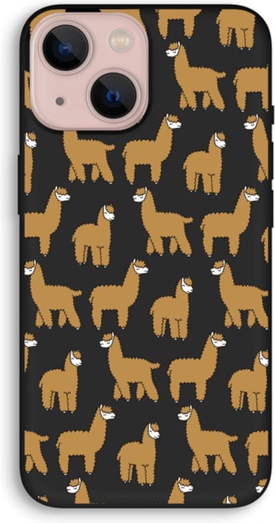 Case Company® - Hoesje geschikt voor iPhone 13 mini hoesje - Alpacas - Biologisch Afbreekbaar Telefoonhoesje - Bescherming alle Kanten en Schermrand