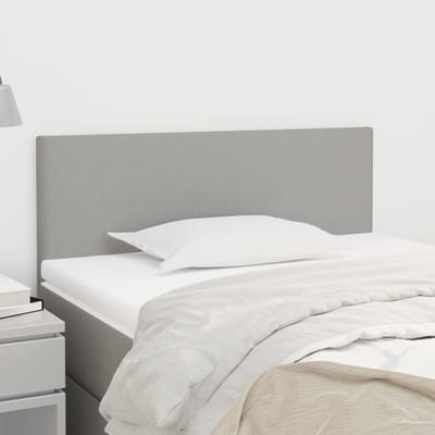 vidaXL - Hoofdbord - 80x5x78/88 - cm - stof - lichtgrijs