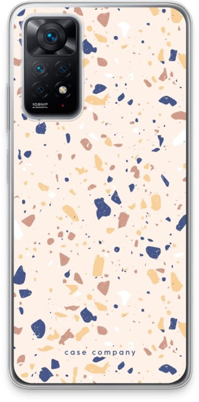 Case Company® - Hoesje geschikt voor Xiaomi Redmi Note 11 Pro hoesje - Terrazzo N°23 - Soft Cover Telefoonhoesje - Bescherming aan alle Kanten en Schermrand