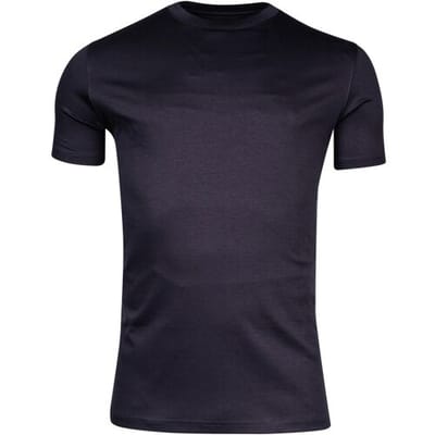 Thomas Maine T-Shirt Crew Neck Uni Color Soft Liquid Cotton Navy / male