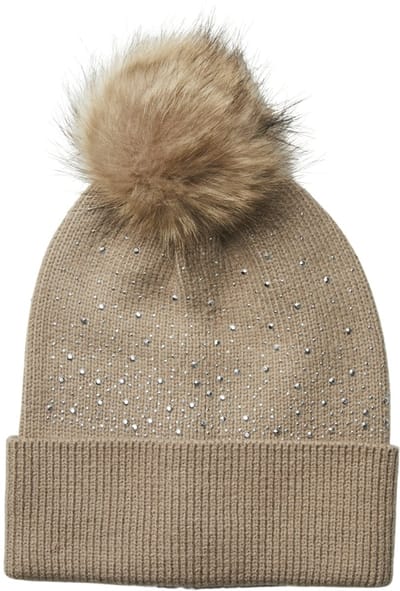 PIECES - PCJASMINE SEQUINS HOOD W. POM POM BC - Meisjes - Hoeden