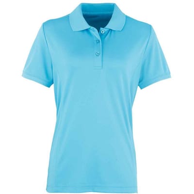 Premier Dames/Dames Coolchecker Piqué Poloshirt (Turquoise)