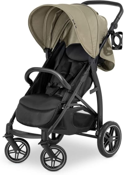 Luxe Kinderbuggy - Reisbuggy Allround - Stad en Buiten - Snel Inklapbaar - Tot 25 kg - Olijfgroen