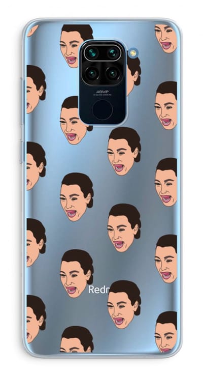 Case Company® - Hoesje geschikt voor Xiaomi Redmi Note 9 hoesje - Ugly Cry Call - Soft Cover Telefoonhoesje - Bescherming aan alle Kanten en Schermrand