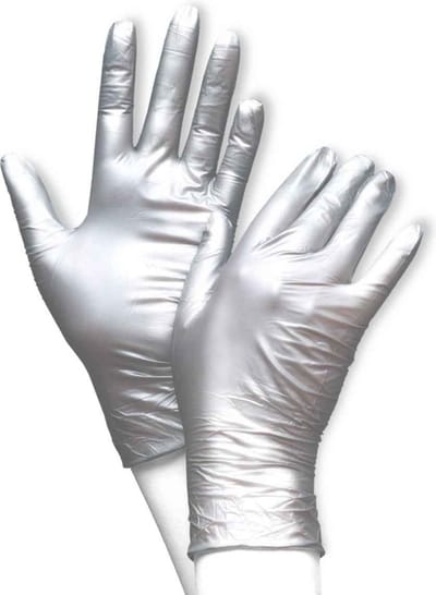 Unigloves Nitrile Hanschoenen Poeder Vrij Fancy Silver 100 Stuks Maat XS
