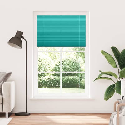 vidaXL - Plissé - rolgordijn - 120x200cm - stofbreedte - 119,4cm - petrol - groen