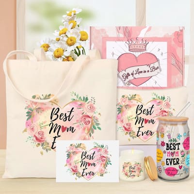 Originele cadeaus voor Moederdag, verjaardagen en kerst - Inclusief koffiekopje, stijlvolle tas, make-uptas en geurkaars
