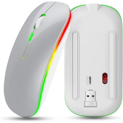 M40 Ultradunne draadloze muis 2.4G Oplaadbare draadloze stille muis Ergonomisch ontwerp 3 Verstelbaar