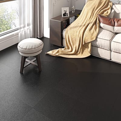 Zelfklevende Vinyl Tegels 30 x 30 cm, Zwart Mat, Ideaal voor Keuken en Badkamer, Waterdicht en Duurzaam PVC Vloerbekleding, Makkelijk te Installeren Tegels