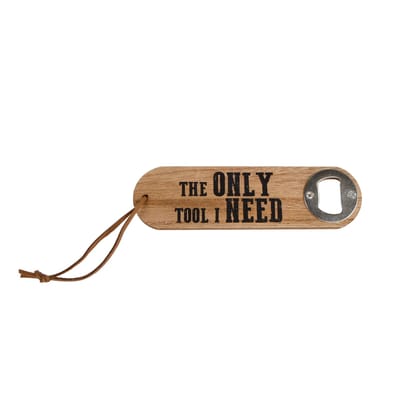 Het enige gereedschap dat ik nodig heb - Flesopener - Hout 4,5x16x1cm
