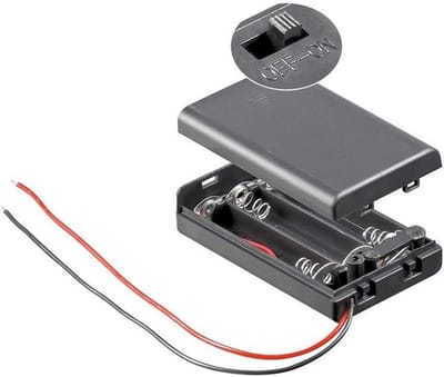 Batterijhouder AAA - Micro Batterijhouder - Apparaten Voeden - Waterafstotend Schakelbaar - 3x AAA