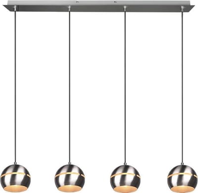 Trio Fletcher - Hanglamp - Nikkel