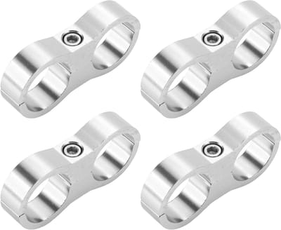 Hose Separator Klem Fitting Adapter voor Pijp en Slang - 4 Stuks AN12 24mm, Duurzaam en Betrouwbaar Gebruik