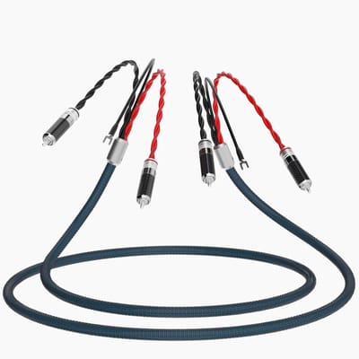 Hoogwaardige 1.5 m HiFi Phono Kabel met 4 x RCA/Cinch, Dubbele Afscherming en Aarding voor Platenspeler en Versterker