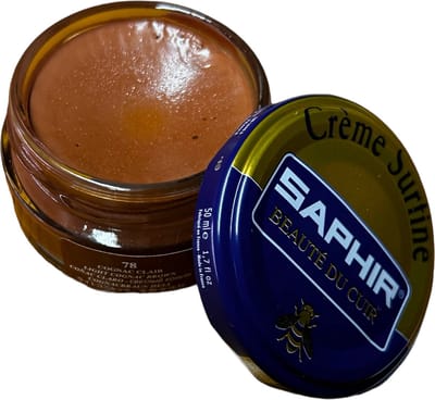 Saphir Creme Surfine (schoenpoets) Licht Cognac