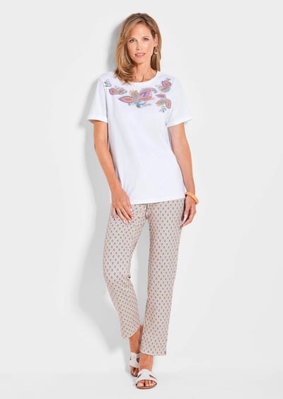 Gedessineerd shirt - meerkleurig / gedess. - Gr. 20 van Goldner Fashion