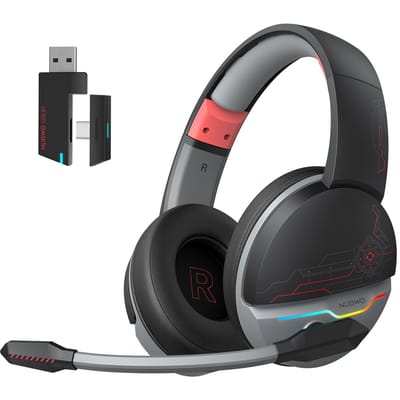 NUBWO G08 Draadloze Gaming Headset voor PS5 PS4 PC Laptop BT5.3 & 2.4G Draadloos Over-Ear E-Sports