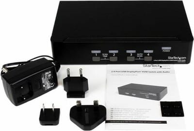 StarTech 4-poort USB DisplayPort KVM-switch met Audio