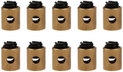 Dailygoods- Gasklep Remkabel Stop Klemmen 10X - 5x6mm - Geschikt voor ATV/Crossmotor - Metaal - Betrouwbaar - Eenvoudige installatie - Kabelstop
