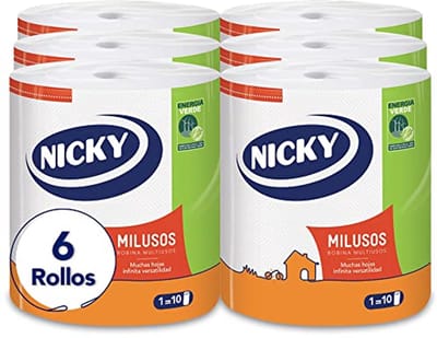 Keukenpapier 6 rollen 2-laags super absorberend en duurzaam 300 vellen