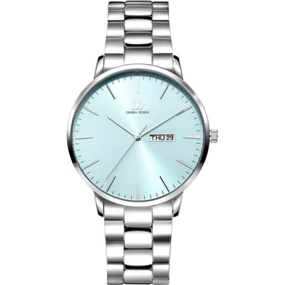 Danish Design Akilia DAY/DATE LINK - Horloge Heren - Zilver - Analoog - 41 mm - Rond - RVS