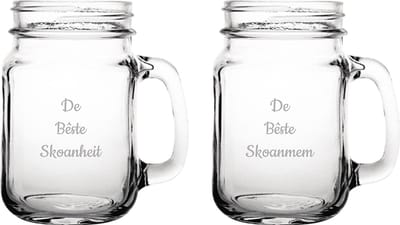 Gegraveerde Drinkglas 45cl De Bêste Skoanheit- De Bêste Skoanmem