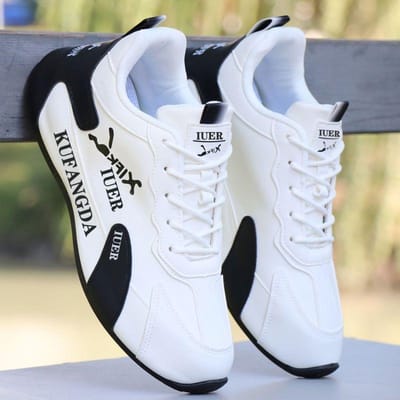 Sneakers voor heren Ademend Antislip Sportschoenen Student Mannelijk Casual Platform Schoenen Comfortabele Outdoor Wandel- Hardloopschoenen 39 gray