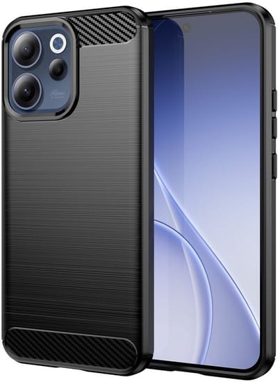 Coverup Hoesje - Geschikt voor OPPO Reno15 F Hoesje - Coverup Armor Brushed TPU Back Cover - Zwart