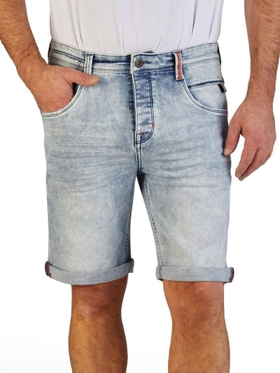 riverso Heren Short Broeken RIVTom regular/straight Fit Blauw W 44 Volwassenen Stretch Jeans Korte Broek