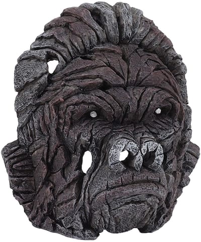 Dailygoods- Gorillabeeld Hoofd Sculptuur - Dierenbeeld - Dieren Beeldje - Interieurdecoratie - Hars - 16 x 16 cm