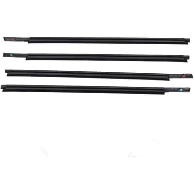 4 Stuks Autodeur Raam Weerstrip Sterke Afdichting Water Stofbestendig Vermindert Geluid 83821 56K00 000 voor SX4 2006 tot 2014 black