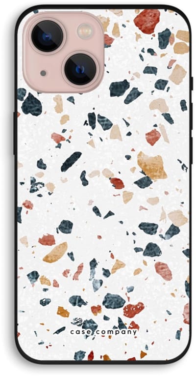 Case Company® - Hoesje geschikt voor iPhone 13 hoesje - Terrazzo N°4 - Biologisch Afbreekbaar Telefoonhoesje - Bescherming alle Kanten en Schermrand