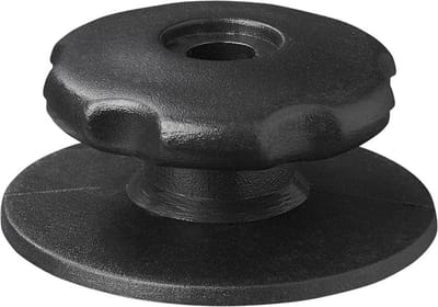 ProPlus Ronde koordhouder - Ø 29/38 x 17 mm - Kunststof - Zwart