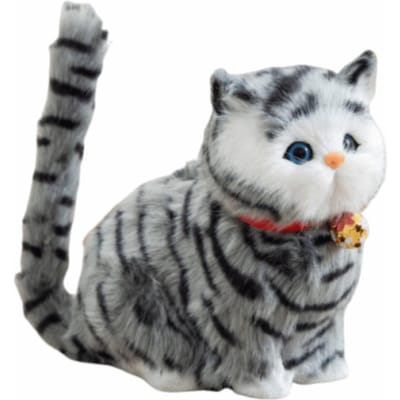 Kawaii Pluizig Simulatie Kat Pluche Speelgoed Schattige Comfortabele Pluche Katten met Geluid Cartoon Interactieve Knuffeldieren Pop Kinderen Cadeau