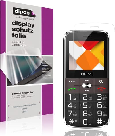 dipos – 4x Beschermfolie geschikt voor Nomi i220 | Krasbestendige & heldere Screenprotector Ultra-Thin